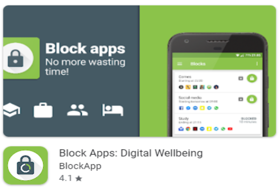 Block apps screenshot